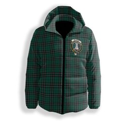 ScotsTee Shop Scottish McLean of Duart Hunting Modern Crest Tartan Down Jacket Winter White Duck Down Plaid