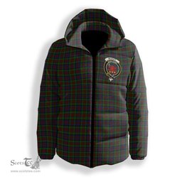 ScotsTee Shop Scottish McDuff Hunting Crest Tartan Down Jacket Winter White Duck Down Plaid