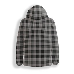 ScotsTee Shop Scottish McPherson Dress Crest Tartan Down Jacket Winter White Duck Down Plaid