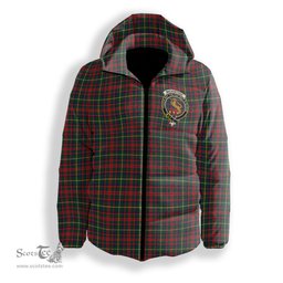 ScotsTee Shop Scottish MacKintosh Hunting Modern Crest Tartan Down Jacket Winter White Duck Down Plaid