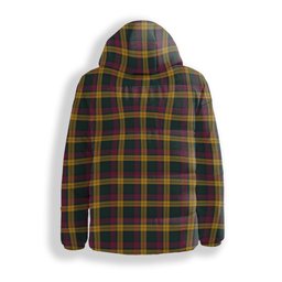 ScotsTee Shop Scottish MacMillan Modern Crest Tartan Down Jacket Winter White Duck Down Plaid