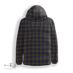 ScotsTee Shop Scottish McClellan Modern Crest Tartan Down Jacket Winter White Duck Down Plaid