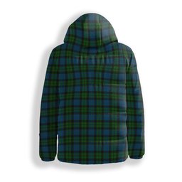 ScotsTee Shop Scottish McKie Crest Tartan Down Jacket Winter White Duck Down Plaid