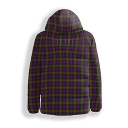 ScotsTee Shop Scottish MacDonell Of Glengarry Modern Crest Tartan Down Jacket Winter White Duck Down Plaid