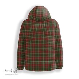 ScotsTee Shop Scottish MacDougall 2005 Crest Tartan Down Jacket Winter White Duck Down Plaid