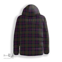 ScotsTee Shop Scottish MacDonald of Clan Ranald Crest Tartan Down Jacket Winter White Duck Down Plaid