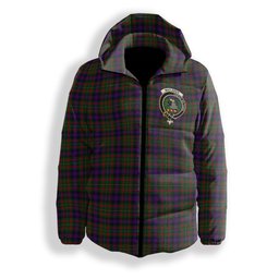 ScotsTee Shop Scottish MacLaren Regent Crest Tartan Down Jacket Winter White Duck Down Plaid