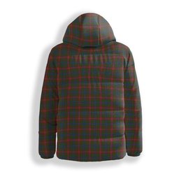 ScotsTee Shop Scottish Wilson Janet Crest Tartan Down Jacket Winter White Duck Down Plaid