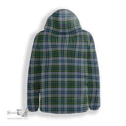 ScotsTee Shop Scottish MacNeil Dress Crest Tartan Down Jacket Winter White Duck Down Plaid