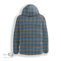 ScotsTee Shop Scottish Napier Ancient Crest Tartan Down Jacket Winter White Duck Down Plaid