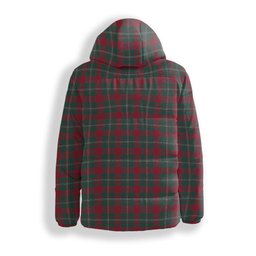ScotsTee Shop Scottish Strange Modern Crest Tartan Down Jacket Winter White Duck Down Plaid