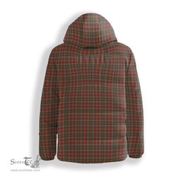 ScotsTee Shop Scottish McIntosh Hunting Weathered Crest Tartan Down Jacket Winter White Duck Down Plaid