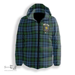 ScotsTee Shop Scottish Kerr Hunting Ancient Crest Tartan Down Jacket Winter White Duck Down Plaid