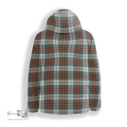 ScotsTee Shop Scottish MacBeth Dress Ancient Crest Tartan Down Jacket Winter White Duck Down Plaid