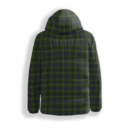 ScotsTee Shop Scottish Stewart Hunting Crest Tartan Down Jacket Winter White Duck Down Plaid