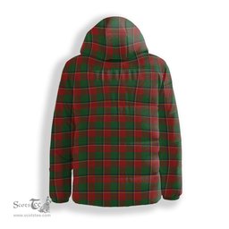 ScotsTee Shop Scottish Turnbull Dress Crest Tartan Down Jacket Winter White Duck Down Plaid