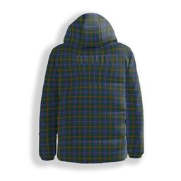 ScotsTee Shop Scottish Turnbull Hunting Crest Tartan Down Jacket Winter White Duck Down Plaid