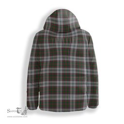 ScotsTee Shop Scottish Stewart of Appin Dress Crest Tartan Down Jacket Winter White Duck Down Plaid