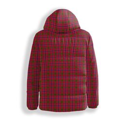 ScotsTee Shop Scottish MacRae Modern Crest Tartan Down Jacket Winter White Duck Down Plaid