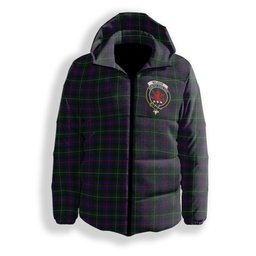 ScotsTee Shop Scottish Wilsons 230 Crest Tartan Down Jacket Winter White Duck Down Plaid