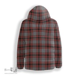 ScotsTee Shop Scottish Little of Morton Rigg Ancient Crest Tartan Down Jacket Winter White Duck Down Plaid