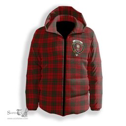 ScotsTee Shop Scottish McNab Crest Tartan Down Jacket Winter White Duck Down Plaid