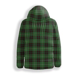 ScotsTee Shop Scottish MacAulay of Lewis Ancient Crest Tartan Down Jacket Winter White Duck Down Plaid