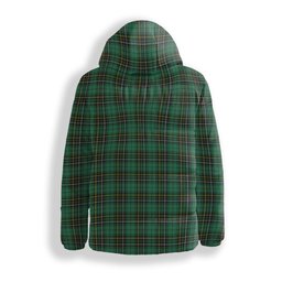 ScotsTee Shop Scottish MacAlpin Ancient Crest Tartan Down Jacket Winter White Duck Down Plaid
