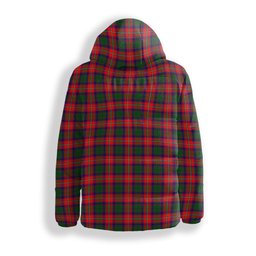 ScotsTee Shop Scottish Waugh Crest Tartan Down Jacket Winter White Duck Down Plaid