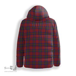 ScotsTee Shop Scottish MacGillivray Crest Tartan Down Jacket Winter White Duck Down Plaid