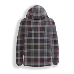 ScotsTee Shop Scottish MacBeth Dress Crest Tartan Down Jacket Winter White Duck Down Plaid