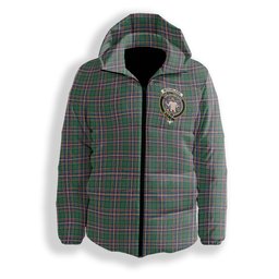 ScotsTee Shop Scottish McFarlane Hunting Ancient Crest Tartan Down Jacket Winter White Duck Down Plaid