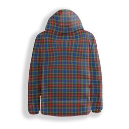 ScotsTee Shop Scottish MacBeth Modern SC Crest Tartan Down Jacket Winter White Duck Down Plaid
