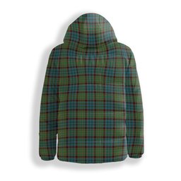 ScotsTee Shop Scottish MacNicol Hunting Ancient Crest Tartan Down Jacket Winter White Duck Down Plaid