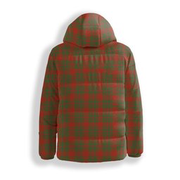 ScotsTee Shop Scottish MacIntosh Red Ancient Crest Tartan Down Jacket Winter White Duck Down Plaid