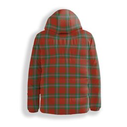 ScotsTee Shop Scottish MacLaine of Loch Buie Ancient Crest Tartan Down Jacket Winter White Duck Down Plaid
