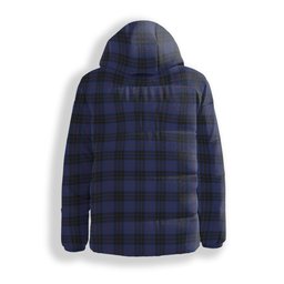 ScotsTee Shop Scottish MacKay Blue #02 Crest Tartan Down Jacket Winter White Duck Down Plaid