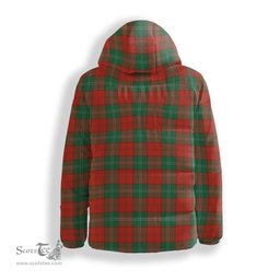 ScotsTee Shop Scottish Lennox Ancient Crest Tartan Down Jacket Winter White Duck Down Plaid