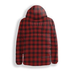 ScotsTee Shop Scottish McIvor Crest Tartan Down Jacket Winter White Duck Down Plaid