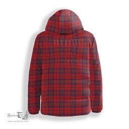 ScotsTee Shop Scottish Ross Old Modern Crest Tartan Down Jacket Winter White Duck Down Plaid