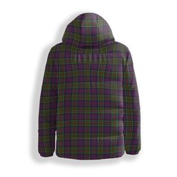 ScotsTee Shop Scottish MacDonald of Clanranald 2 Crest Tartan Down Jacket Winter White Duck Down Plaid