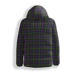 ScotsTee Shop Scottish MacDonald Crest Tartan Down Jacket Winter White Duck Down Plaid