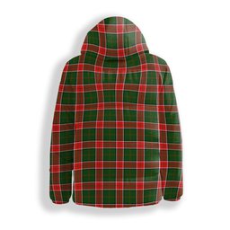 ScotsTee Shop Scottish Pollock Modern Crest Tartan Down Jacket Winter White Duck Down Plaid