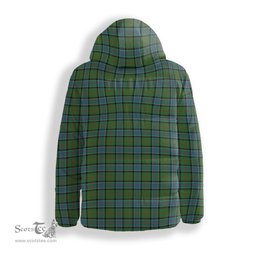 ScotsTee Shop Scottish Sinclair Hunting Ancient Clan Crest Tartan Down Jacket Winter White Duck Down Plaid