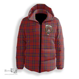 ScotsTee Shop Scottish Ross Old Ancient Crest Tartan Down Jacket Winter White Duck Down Plaid