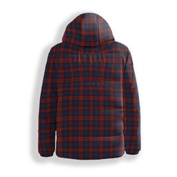 ScotsTee Shop Scottish McLachlan Crest Tartan Down Jacket Winter White Duck Down Plaid