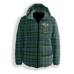 ScotsTee Shop Scottish McPhail Hunting Ancient Crest Tartan Down Jacket Winter White Duck Down Plaid