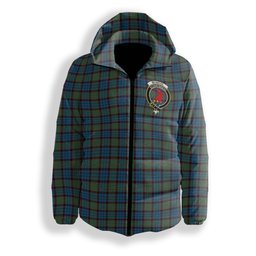 ScotsTee Shop Scottish McNicol Hunting Crest Tartan Down Jacket Winter White Duck Down Plaid