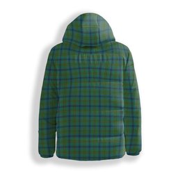 ScotsTee Shop Scottish Johnstone Originaux Ancient Clan Crest Tartan Down Jacket Winter White Duck Down Plaid