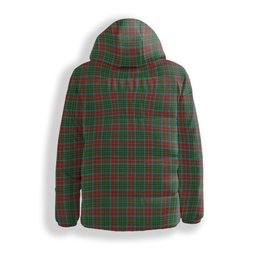 ScotsTee Shop Scottish Muirhead Crest Tartan Down Jacket Winter White Duck Down Plaid
